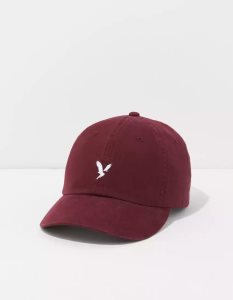 American Eagle AEO Baseball Hüte Herren Tiefesbordeaux | UZFSI4738