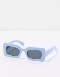 American Eagle AEO Light Blue Rectangle Sonnenbrille Damen Hellblau | UILHB8723