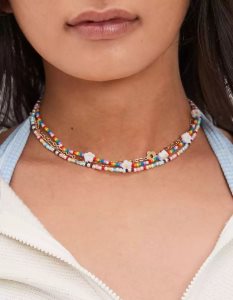 American Eagle AEO Pride Rainbow Beaded Daisy Choker 4-Pack Schmuck Damen Mehrfarbig | QFTLJ7328