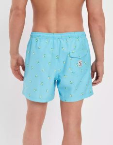 American Eagle AE 5.5" Swim Trunk GolfShorts Herren Blau | QPKLE4027