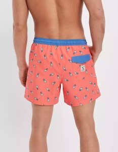 American Eagle AE 5.5" Tropical Swim Trunk GolfShorts Herren Koralle | ABQGR2840