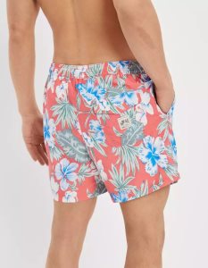 American Eagle AE 5.5" Tropical Swim Trunk GolfShorts Herren Hellrot | ZUHCA6314