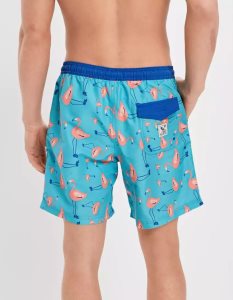 American Eagle AE 7" Flamingo Swim Trunk GolfShorts Herren Helltürkis | HNGZM2507