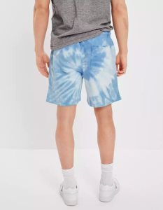 American Eagle AE 7" Tie-Dye Fleece Jogger GolfShorts Herren Mehrfarbig | BHDVK0658