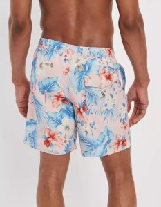 American Eagle AE 7" Tropical Swim Trunk GolfShorts Herren Rosa | XLPZH2438