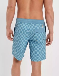 American Eagle AE 9" Checkered Klassische Board GolfShorts Herren Blau | EBOYR1462