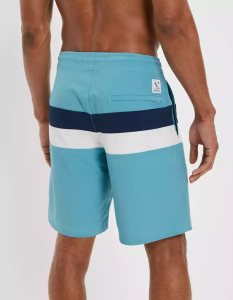 American Eagle AE 9" Gestreift Klassische Board GolfShorts Herren Blau | JZVSL3150