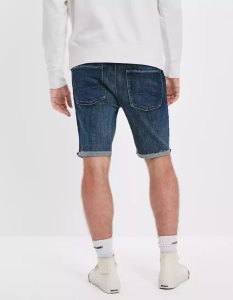 American Eagle AE AirFlex9" Denim GolfShorts Herren Dunkelindigo | FMVIJ5932