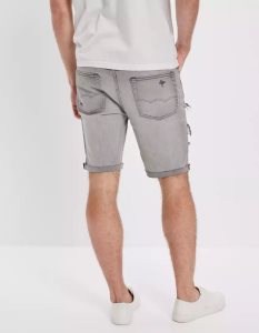 American Eagle AE AirFlex9" Denim GolfShorts Herren Grau | HABUK8154