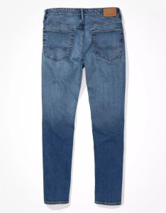 American Eagle AE AirFlexAthletic Fit Jeans Herren Indigo | BAXLF5023