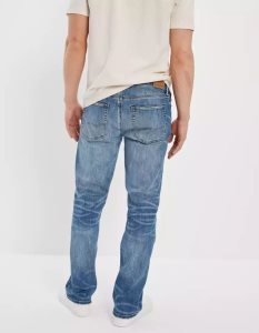 American Eagle AE AirFlexDistressed Original Bootcut Jeans Herren Blau | QIJPG3027