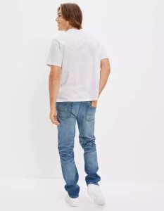 American Eagle AE AirFlexDistressed Turn Gerade Jeans Herren Mehrfarbig | MXOVZ4506