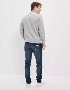 American Eagle AE AirFlexPatched Turn Schlank Jeans Herren Mehrfarbig | TKODA6573