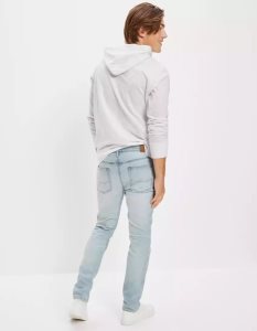 American Eagle AE AirFlexUltrasoft Patched Turn Schlank Jeans Herren Mehrfarbig | ZWGAT6902