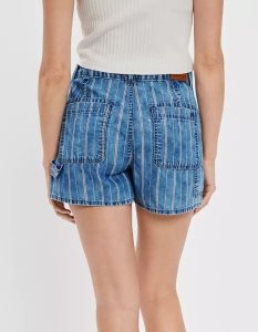 American Eagle AE Denim Highest Taille '90s Boyfriend GolfShorts Damen Indigo | SAQKT7540