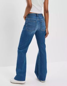 American Eagle AE Dreamy Drape Low-Rise Baggy Flare Jeans Damen Mehrfarbig | KWIGJ3768