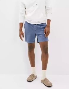 American Eagle AE Flex 5.5" Lived-In Trekker GolfShorts Herren Blau | AVLTO2389