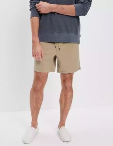 American Eagle AE Flex 5.5" Lived-In Trekker GolfShorts Herren Khaki | OYBWF8431