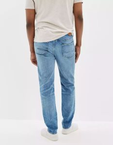 American Eagle AE Flex Turn Gerade Jeans Herren Mehrfarbig | QHKIZ0381