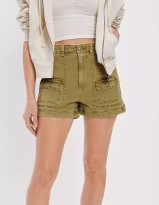 American Eagle AE Highest Taille '90s Boyfriend Cargo GolfShorts Damen Grün | LDFBJ8394