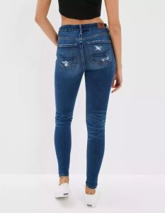 American Eagle AE Lu(x)e Ripped High-Waisted Jegging Jeans Damen Mehrfarbig | IVQXA7304