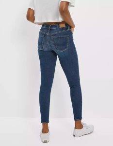 American Eagle AE Ne(x)t Level High-Waisted Jegging Crop Jeans Damen Dunkelindigo | BRVLH9235