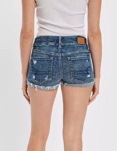 American Eagle AE Ne(x)t Level High-Waisted Denim GolfShorts Damen Mehrfarbig | DCGHL5210