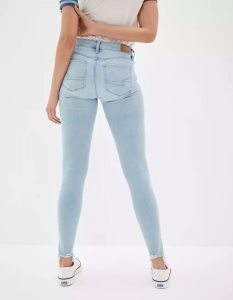 American Eagle AE Ne(x)t Level Ripped Low-Rise Jegging Jeans Damen Tiefesblau | OIQMF2596