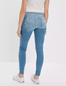 American Eagle AE Ne(x)t Level Ripped Super Low-Rise Jegging Jeans Damen Mehrfarbig | DJEWN2741