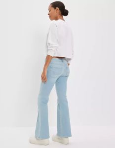 American Eagle AE Ne(x)t Level Super Low-Rise Flare Jeans Damen Mehrfarbig | MNQFK5863