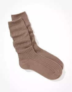 American Eagle AE Slouchy Socken Damen Braun | CBLDX8432