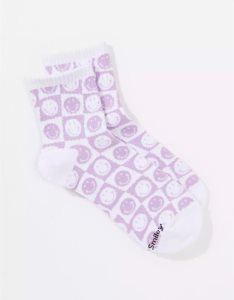 American Eagle AE Smiley Checkerboard Boyfriend Socken Damen Mehrfarbig | BJZAO8095