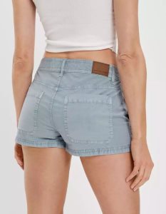 American Eagle AE Snappy Stretch Low-Rise GolfShorts Damen Blau | DVXYU3742