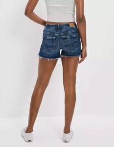 American Eagle AE Stretch Denim Midi GolfShorts Damen Dunkelindigo Waschen | VECGY7054