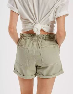 American Eagle AE Stretch Highest Taille Baggy Utility GolfShorts Damen Olivgrün | PUFIM7084