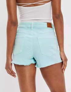 American Eagle AE Stretch Twill Mom GolfShorts Damen Mintfarben | RGHDK4283