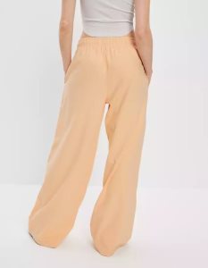 American Eagle AE Sun Set Super High-Waisted Baggy Weite-Leg Knit Pant Jogginghose Damen Orange | MEPRY1849