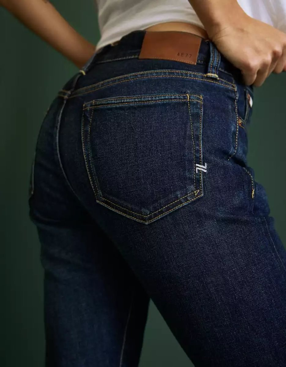 American Eagle AE77 All-Gender Klassische Jeans Damen Dunkelwaschen | OZSWK9823