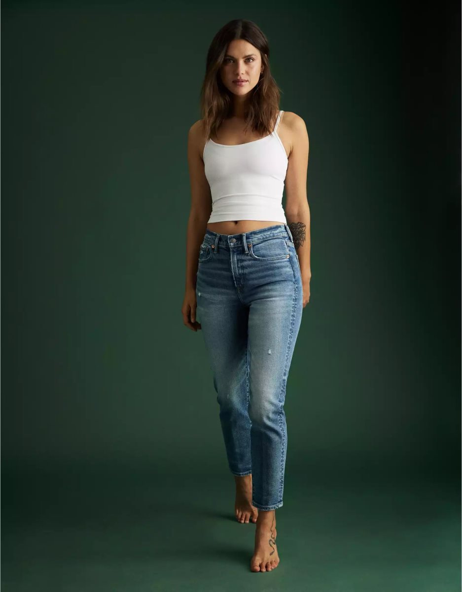 American Eagle AE77 Mom Jeans Damen Waschen | NKVIT9715