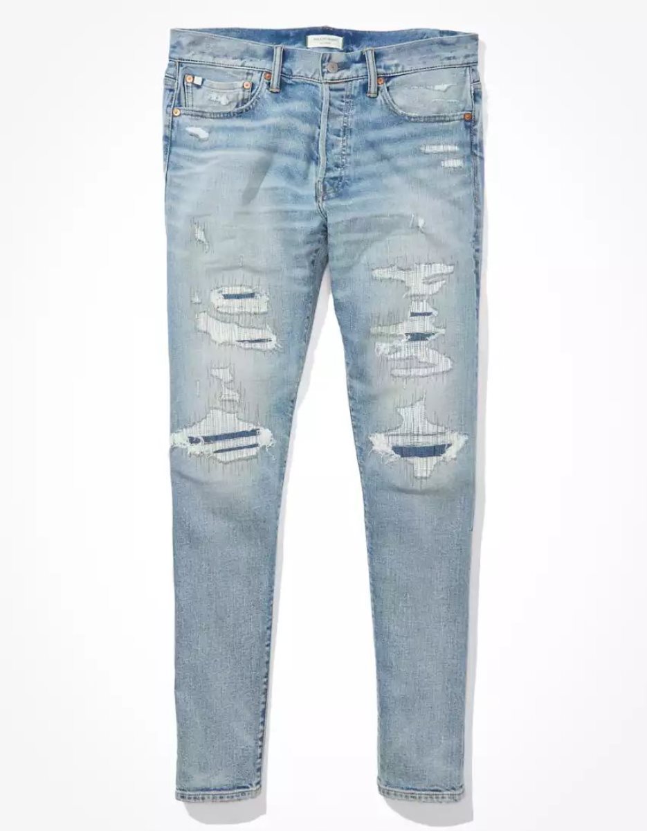 American Eagle AE77 Turn Schlank Jeans Herren Mehrfarbig | LFNHW6397