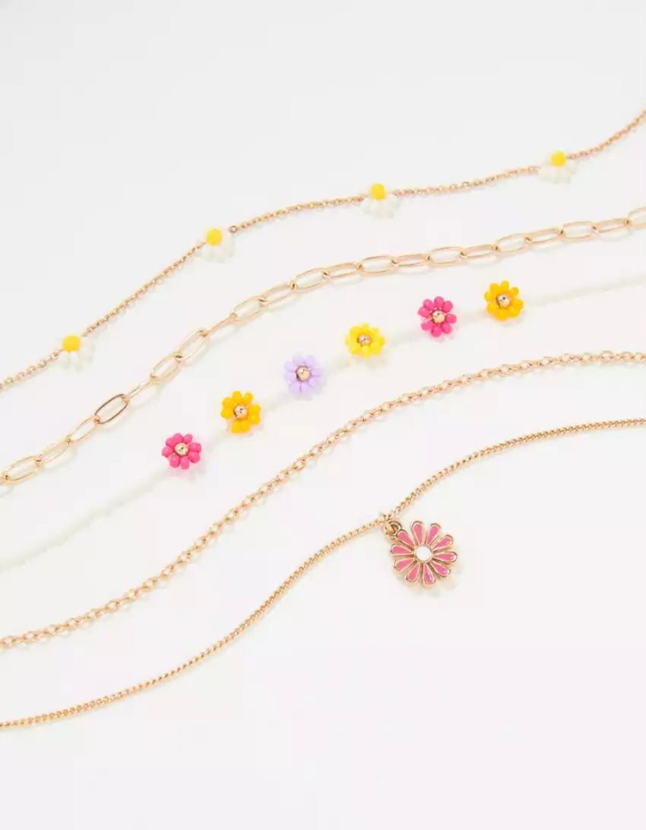 American Eagle AEO Daisy Choker 5-Pack Schmuck Damen Mehrfarbig | NXKGM5134