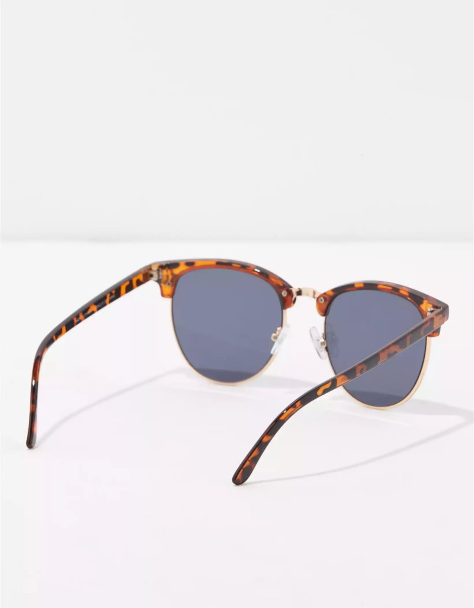 American Eagle AEO Klassische Tortoise Clubmaster Sonnenbrille Damen Mehrfarbig | PCMSF3074