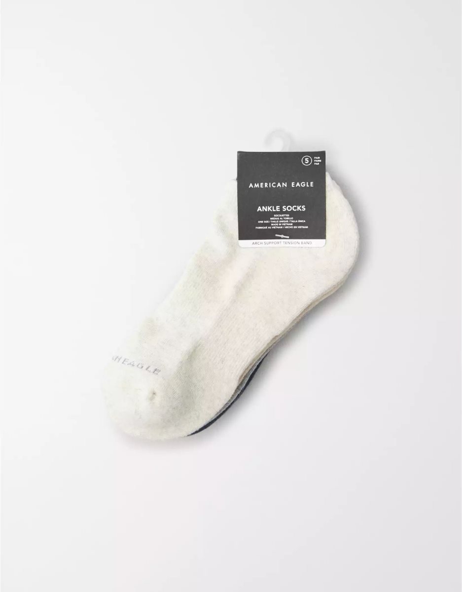 American Eagle AEO Low Cut 5-Pack Socken Herren Mehrfarbig | DFYZL7162