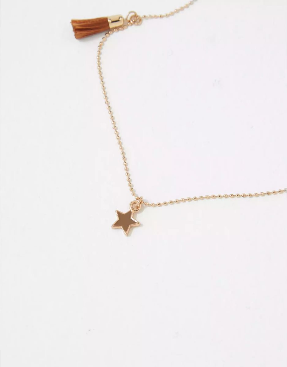 American Eagle AEO Star Necklace 5-Pack Schmuck Damen Gold | FRUJL4683