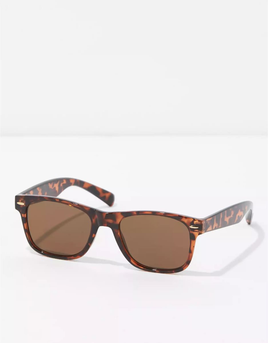 American Eagle AEO Tortoise Klassische Sonnenbrille Herren Mehrfarbig | JBHIS9705