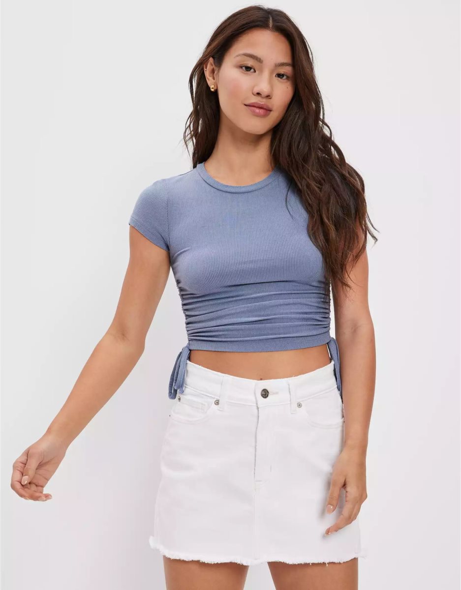 American Eagle AE '90s High-Waisted Mini GolfSkirts Damen Weiß | PBWYF0425