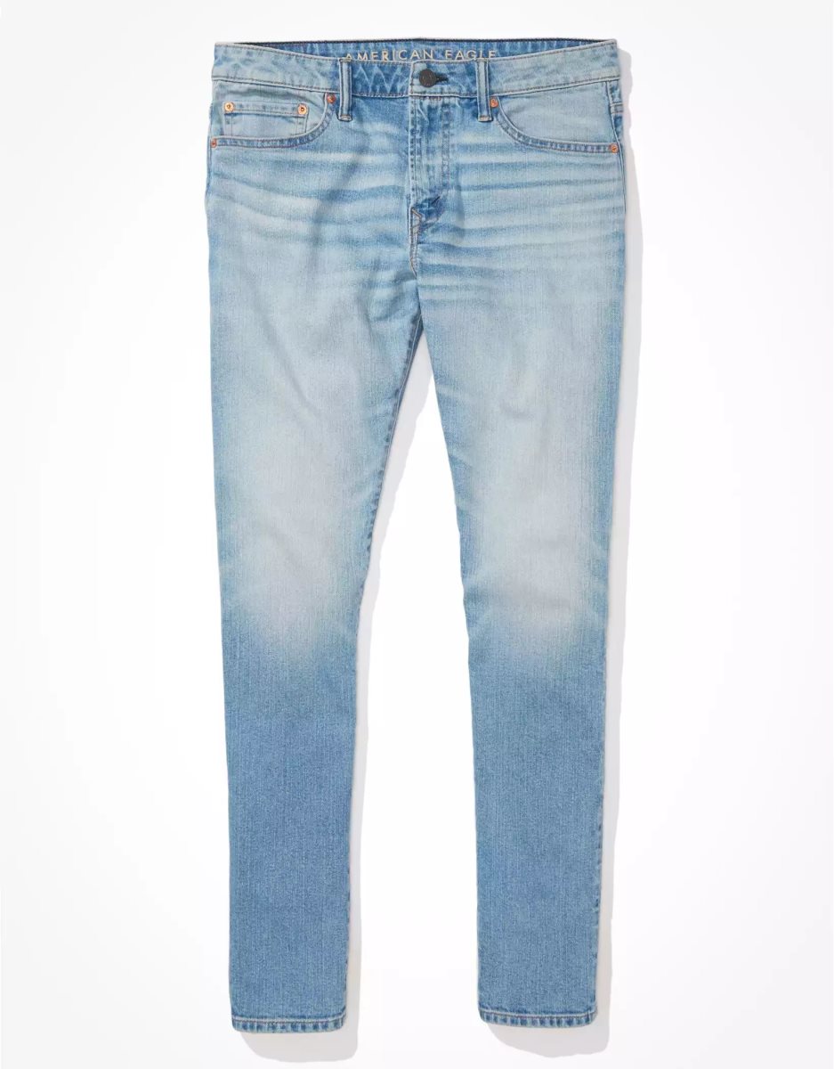 American Eagle AE AirFlexAthletic Schlank Jeans Herren Blau | EWZGH8214