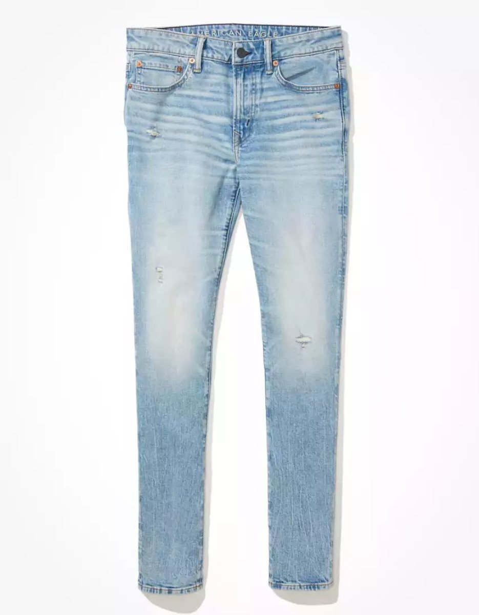 American Eagle AE AirFlexDistressed Schlank Jeans Herren Mehrfarbig | VZTQS6034