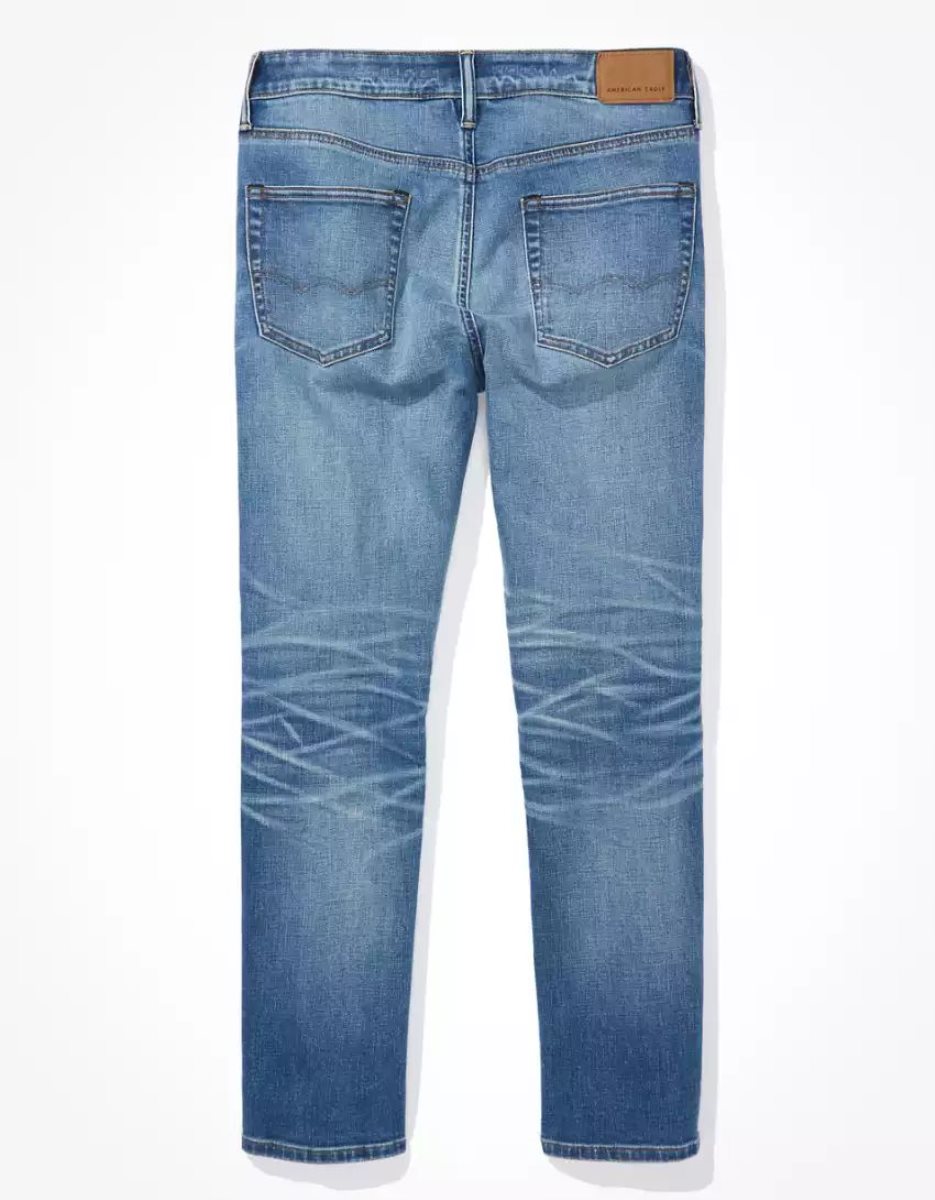 American Eagle AE AirFlexDistressed Turn Gerade Jeans Herren Mehrfarbig | MXOVZ4506