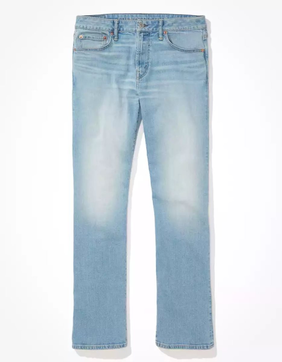 American Eagle AE AirFlexOriginal Bootcut Jeans Herren Hellblau | NMHQP1204